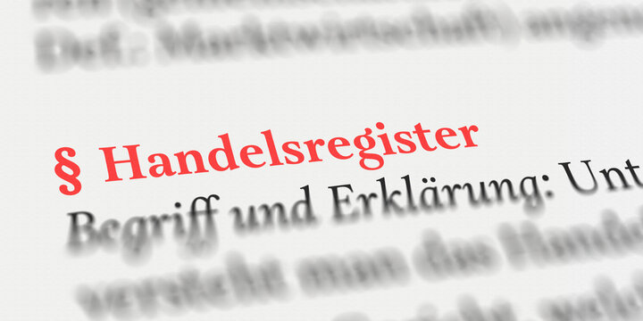 Handelsregister rechtlich erkl&auml;rt