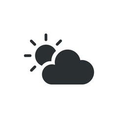 Sun and cloud icon