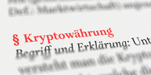 Kryptowährung rechtlich erklärt