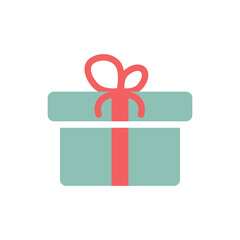 Obraz premium Gift Flat Icon Design Vector Template Illustration