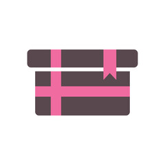 Gift Flat Icon Design Vector Template Illustration