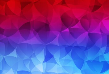 Fototapeta premium Light Blue, Red vector triangle mosaic texture.