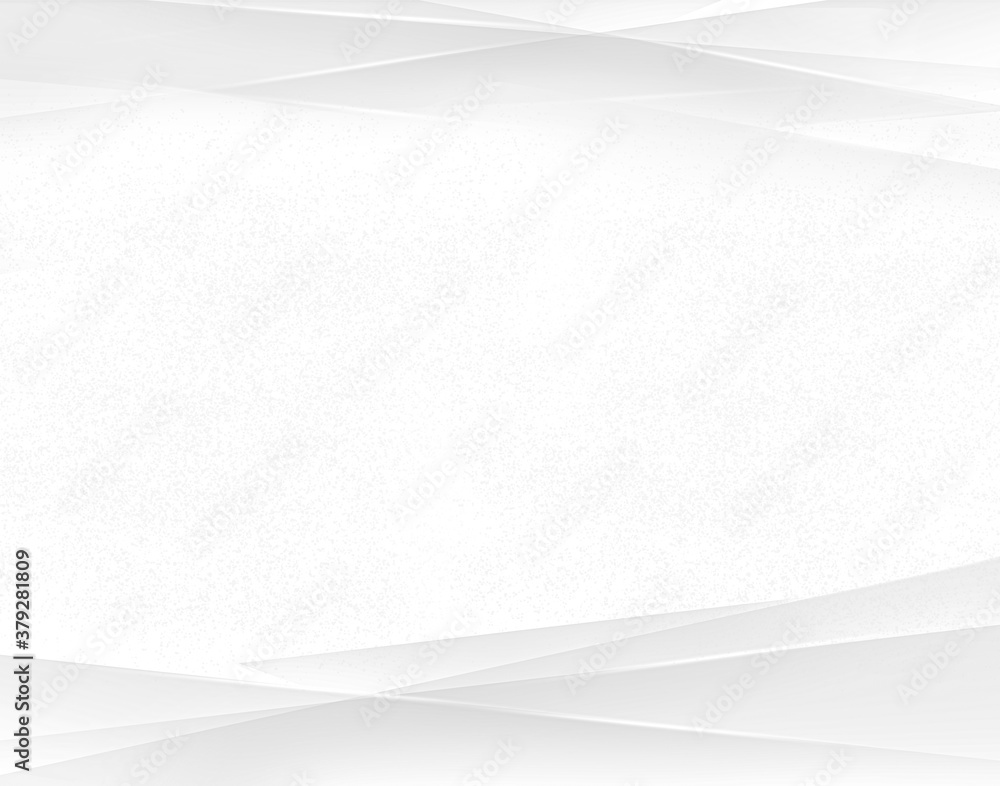 Poster white abstract free space background with soft lights and texture of shapes. layers of shape in gray