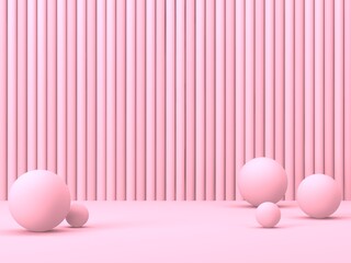 Fototapeta premium Abstract geometric background. Pink color