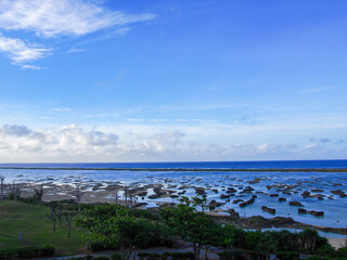 沖縄　久米島の風景　シンリ浜