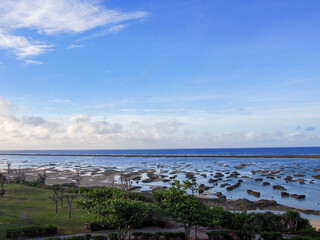沖縄　久米島の風景　シンリ浜
