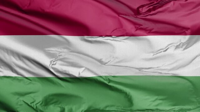Flag of Hungary Realistic 3D