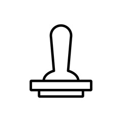 Rubber Stamp Flat Icon Design Vector Template Illustration