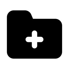 Fototapeta premium Create folder icon in solid design, editable vector 