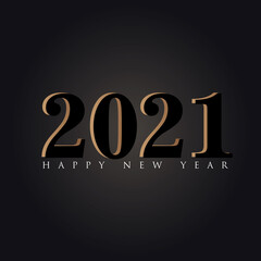 Happy new year 2021 vector background. Cover of card for 2021