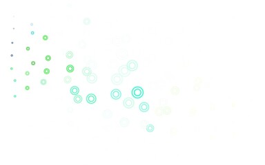 Light Green, Yellow vector layout with circle shapes.