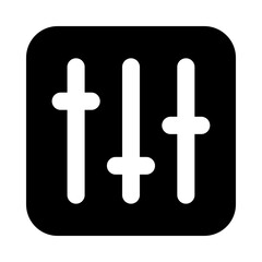 
Volume equalizer vector in glyph vector design 
