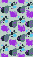 Fototapeta premium Bright colors of seamless pattern.