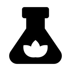 
Experiment flask icon in solid vector design 
