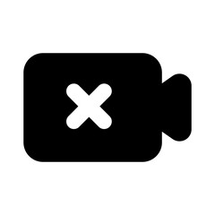 Obraz premium Trendy vector design of no camera icon 