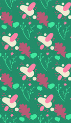 Seamless pattern in autumn colors.