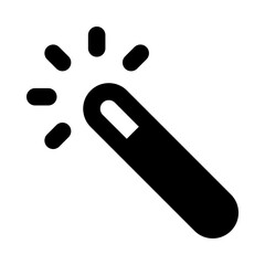 
Glyph design of magic tool icon 
