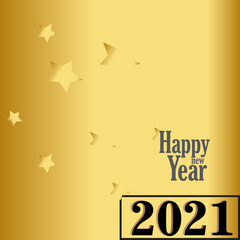 Happy new year 2021 vector background. Cover of card for 2021
