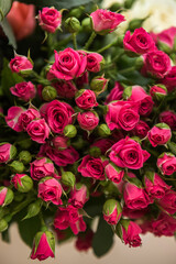  bouquet of colorful roses  for the postcard  birthdays, weddings or Valentine's Day