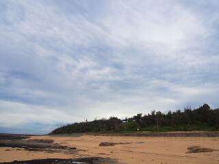 沖縄　久米島の風景　シンリ浜
