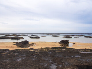 沖縄　久米島の風景　シンリ浜
