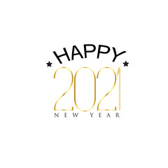 Happy new year 2021 vector background. Cover of card for 2021