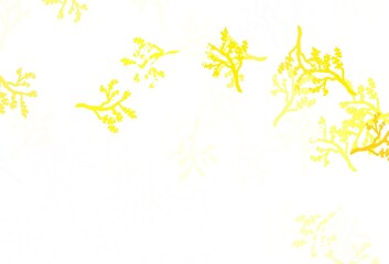 Light Yellow vector elegant template with sakura.
