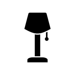 Table Lamp Flat Icon Design Vector Template Illustration