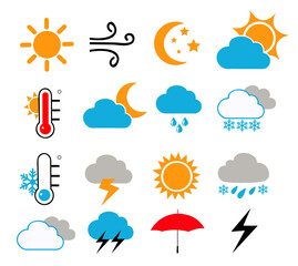 weather icons vector illustration