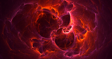 Fototapeta premium 3D rendering abstract multicolor fractal light background