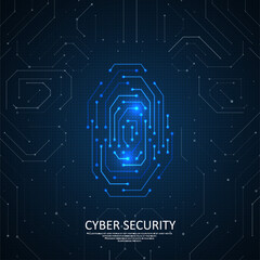 Fingerprint integrated in a printed circuit.