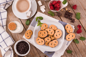 Chocolate Pretzel Cookies.
