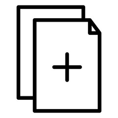 file and folder line style icon. very suitable for your creative project.