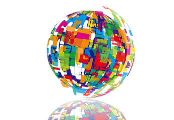 イラスト　球体　イメージ