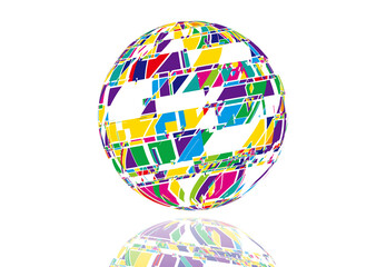 イラスト　球体　イメージ