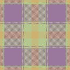 Pixel background vector design. Modern seamless pattern plaid. Square texture fabric. Tartan scottish textile. Beauty color madras ornament.