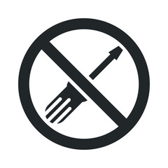 Screwdriver restriction icon