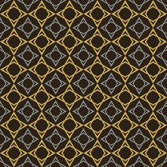 Fashion background pattern. Black and gold background image. Seamless geometric pattern, wallpaper texture. Vector