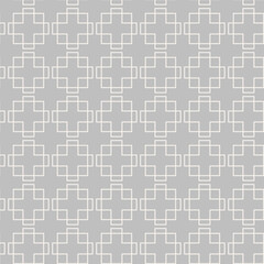 Simple geometric pattern. Gray and white colors. Seamless wallpaper texture. Background pattern. Vector graphics.