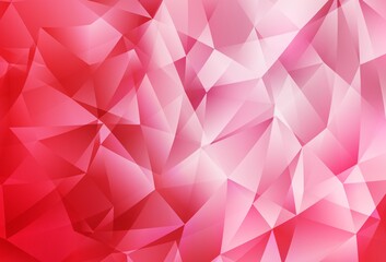 Fototapeta premium Light Red vector polygon abstract background.