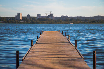 Fototapeta premium pier on the lake