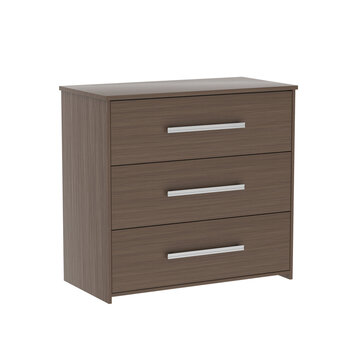 Bathroom or bedroom drawers. Brown wooden chest