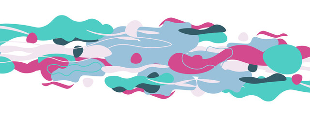 Trendy liquid style shapes abstract design, dynamic vector background for placards, brochures, posters, web landing pages, covers or banners