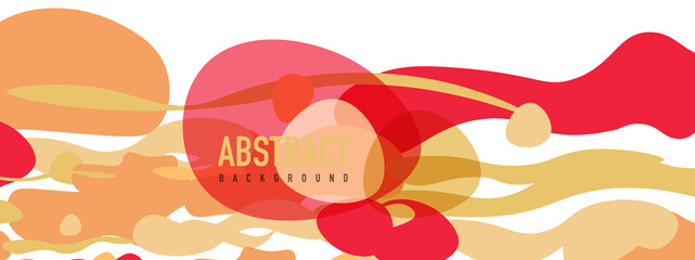 Trendy liquid style shapes abstract design, dynamic vector background for placards, brochures, posters, web landing pages, covers or banners