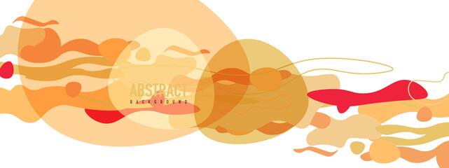 Trendy liquid style shapes abstract design, dynamic vector background for placards, brochures, posters, web landing pages, covers or banners