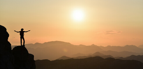 Watching the Sunset at the Summit
