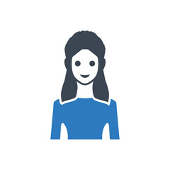 Girl icon ( vector illustration )