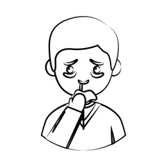 People with Flu Disease Illustration