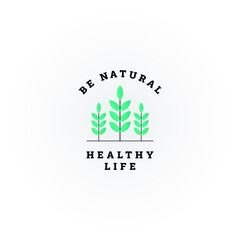 natural healthy life logo design
