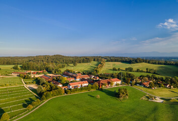 Naklejka premium Bio Hofgut Kerschlach, Bayern, Deutschland